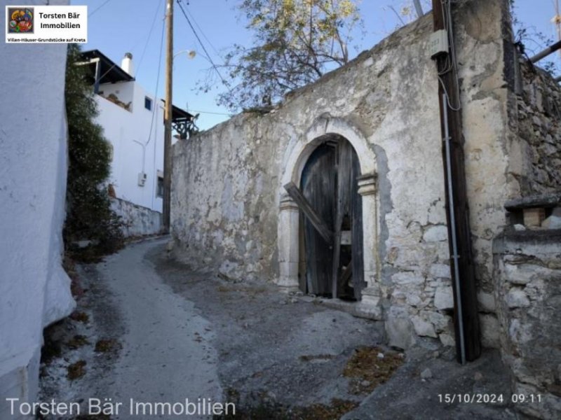 Kouses, Kreta Kreta, Kouses renovierungsbedürtiges Steinhaus-Juwel 120m² Wohnfläche Meerblick und Bergblick Haus kaufen